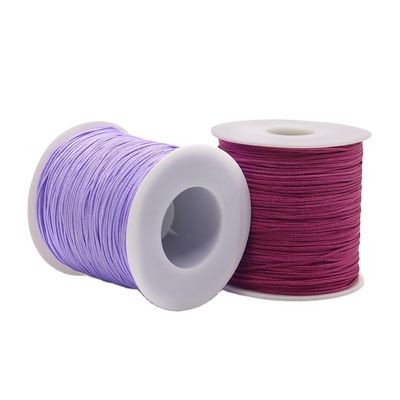 Corde di filato artigianale di suede di nylon viola per la fabbricazione di singole o arcobaleno artigianale di perline