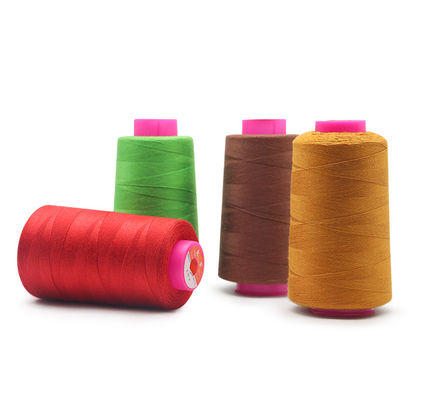 Basso MOQ 40/2 Spun 100% filo di cucitura in poliestere per utensili per cuciture a macchina