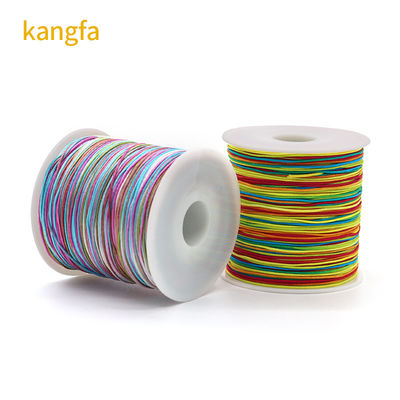 Corde di filato artigianale di suede di nylon viola per la fabbricazione di singole o arcobaleno artigianale di perline