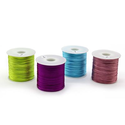 Satin di nylon colorato per il nodo cinese di seta Macrame Cord 100m o lunghezza personalizzata