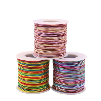 0.8mm Spessore 72 filo di giada nodo cinese seta Tassel braccialetto intrecciato perline materiale fai da te