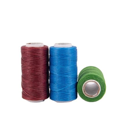 50M/Roll 0,6mm Cordone di cucitura a mano Filato filo cerato per scarpe artigianali in pelle cintura di borsa