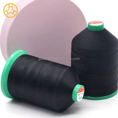 Modello tinto Tex 70 Alta tenacità 100% poliestere fili di cucitura legati 450kg