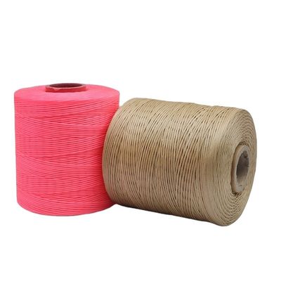 240 colori Boho Customized Polyester Wax Bonded Braided Thread 1,0 mm per cucitura in pelle