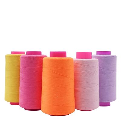 Produttori Filati di cucitura in poliestere di 100 spuni industriali 40/2 Ideali per abiti tinti