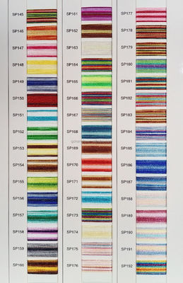96 colori colore misto 4000 Yards Poliestere/Viscose 120D/2 Filato ricamato variegato