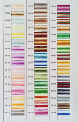 96 colori colore misto 4000 Yards Poliestere/Viscose 120D/2 Filato ricamato variegato