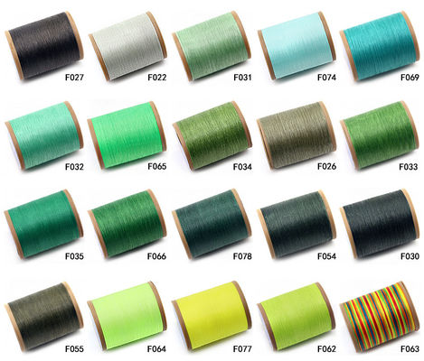 Filtro di cera piatta a rotolo piccolo per cucitura manuale di cuoio 210D Filamento filato vendita