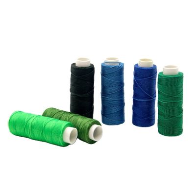 1 mm 100% pelle di poliestere filo cerato rotondo per cuoio cucito a mano duraturo