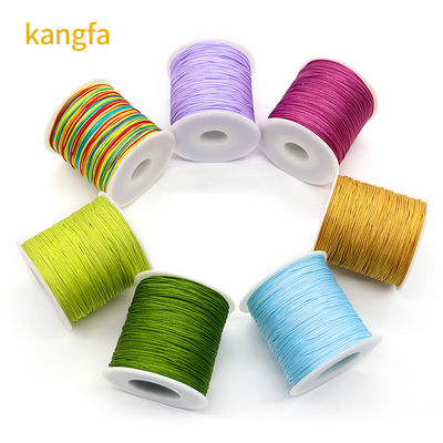 Corde intrecciate in nylon per Kumihimo Braccialetto Macrame Nodo Cinese Gioielleria 1mm 1.5mm