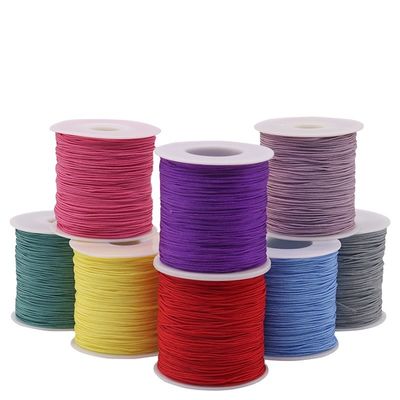 Corde per collane tessute 1 mm per fai da te Fabbricazione a mano di corde rosse con perline Fitti di gioielli Fitti di giada