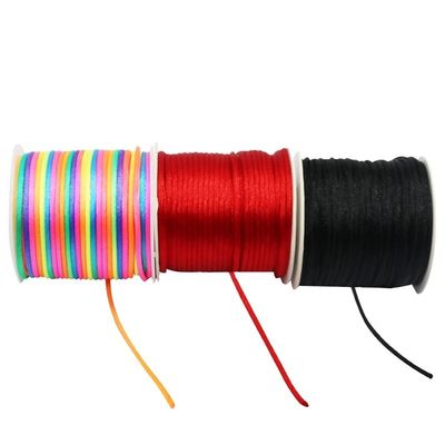 Fai da te nodo cinese di nylon corda intrecciata filo di giada di Taiwan filo colorato oro 0,8 mm 1,0 mm 1,5 mm