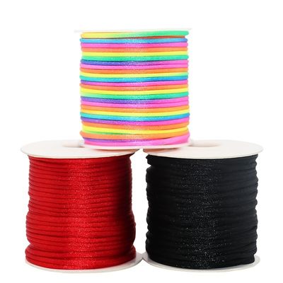 Fai da te nodo cinese di nylon corda intrecciata filo di giada di Taiwan filo colorato oro 0,8 mm 1,0 mm 1,5 mm