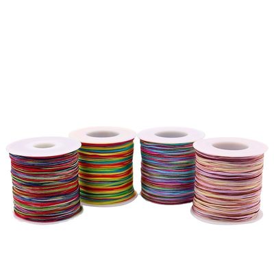 Corde per collane tessute 1 mm per fai da te Fabbricazione a mano di corde rosse con perline Fitti di gioielli Fitti di giada