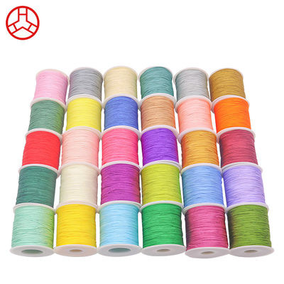50G 100M/Spool 300M/Spool Colorato filo di nastro di nylon per il nudo cinese Macrame cord