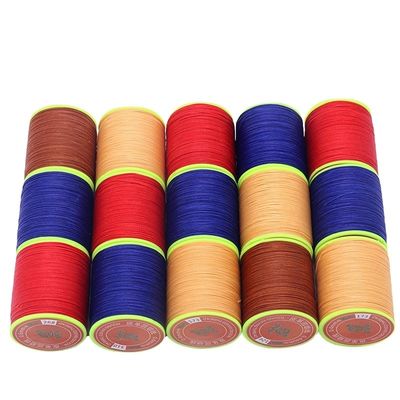 0.65mm Cerume rotondo cucito a mano Cerume con filo di cucitura a core ad alta resistenza per cucitura in pelle Poliestere