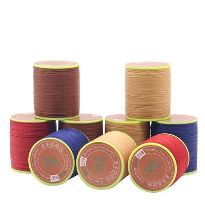 0.65mm Cerume rotondo cucito a mano Cerume con filo di cucitura a core ad alta resistenza per cucitura in pelle Poliestere