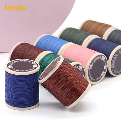 Fabbricazione a mano di maglieria 420D / 3 filati contare filo di cucitura per borsa di pelle bracciali fai da te 30 colori