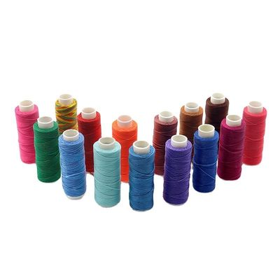 100% pelle di poliestere filo circolare cerato per articoli di pelle cuciti a mano 0,45 mm 85 colori