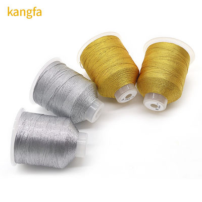 Cordone per gioielli 100% poliestere argento seta filato metallico con 3 fili colori multipli