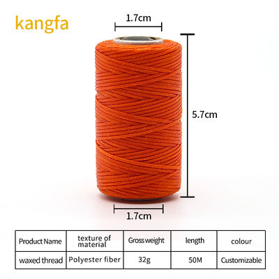 High Tenacity 50m Polyester 210D/16 cuoio filo di cucitura per borsa di cuoio portafoglio