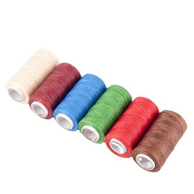High Tenacity 50m Polyester 210D/16 cuoio filo di cucitura per borsa di cuoio portafoglio