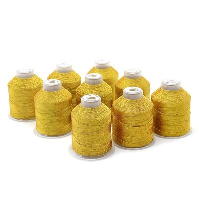 100% poliestere filo metallico di tipo M per ricami ad alta resistenza alla trazione MERCERIZED