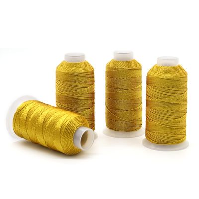 123g 6Ply Filamenti ricamati in seta muti-filamenti in oro e argento per progetti artigianali