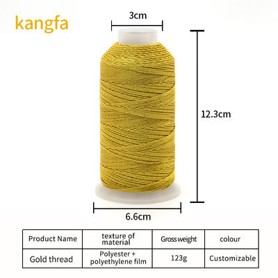 123g 6Ply Filamenti ricamati in seta muti-filamenti in oro e argento per progetti artigianali
