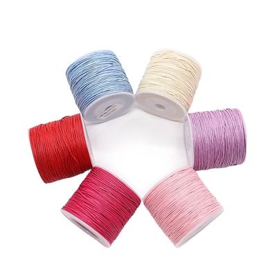 Acqua resistente cucitura cucitura cotone filo cerato cordone per cuoio 1 mm