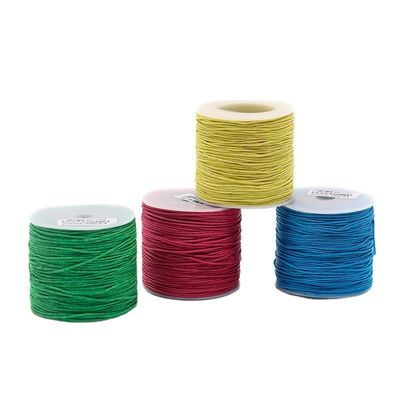 Acqua resistente cucitura cucitura cotone filo cerato cordone per cuoio 1 mm