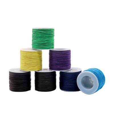 Acqua resistente cucitura cucitura cotone filo cerato cordone per cuoio 1 mm