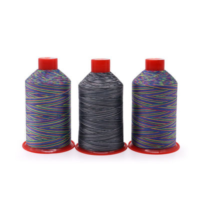 250 g/cone Filato di nylon ad alta tenacità legato ad arcobaleno Filato di cotone cerato per il gancio