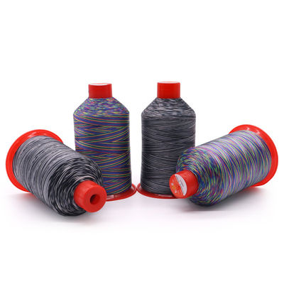 250 g/cone Filato di nylon ad alta tenacità legato ad arcobaleno Filato di cotone cerato per il gancio