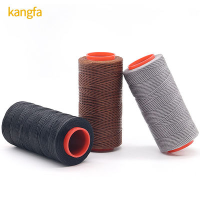 0.6mm 0.8mm 1mm 150D/16 filo tritato di poliestere grossolano cerato per la riparazione di artigianato in pelle