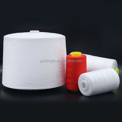 60/2 Filtro di fili di cucitura mercerizzati 100% poliestere Tfo tubo di tintura senza nodi con 1
