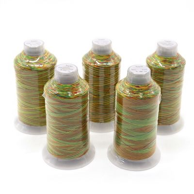 Eco-friendly Kangfa Tex70 filo da cucire 100% poliestere filato arcobaleno numero 120D-1680D