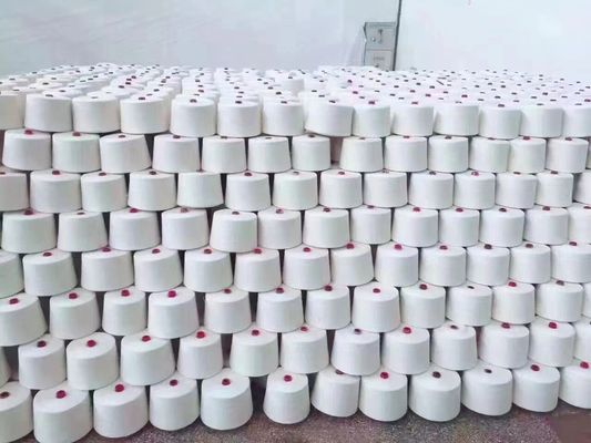 Fabbricazione Produrre Filati di poliestere spunto OEM Bianco grezzo 60/2 con resistenza chimica