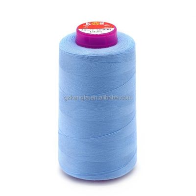 Fornitura di filo di cotone di poliestere 40/2 5000 Yards 100% filo di cucitura spunto per tovaglia