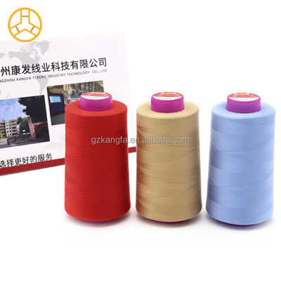 Fornitura di filo di cotone di poliestere 40/2 5000 Yards 100% filo di cucitura spunto per tovaglia
