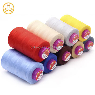 Fornitura di filo di cotone di poliestere 40/2 5000 Yards 100% filo di cucitura spunto per tovaglia