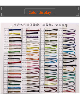 60g Peso Filato circolare in cera multicolore per accessori per gioielli a maglia universale