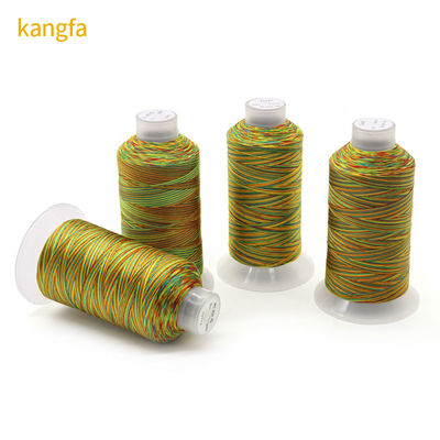 100G Peso netto filo di cucitura in poliestere in colori arcobaleno per cuciture resistenti all'abrasione