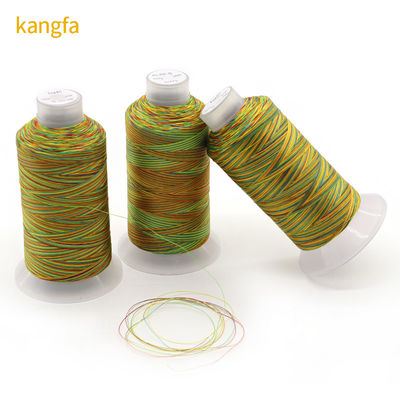 100G Peso netto filo di cucitura in poliestere in colori arcobaleno per cuciture resistenti all'abrasione