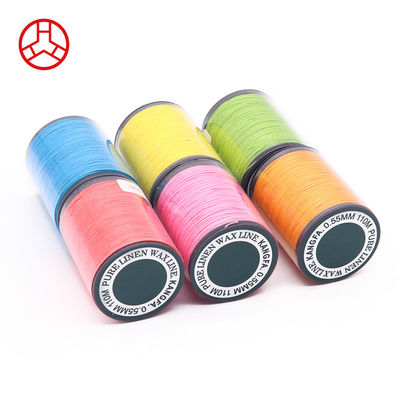 0.5mm Gutermann Linen Round Waxed Glaces Thread Spun Yarn Tipo per Eco-Friendly