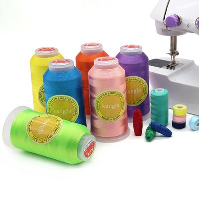 Colorato 120/2 4000 metri 5000 metri Mercerized filo ricamo 0,145 mm per cucire