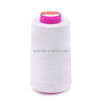 100% filo di cucitura in poliestere per abbigliamento 40S/2 5000y cotone poliestere duraturo fatto a mano