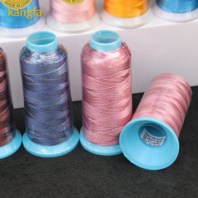 OEM/ODM 96 colori fili di ricamo in poliestere 100% multicolore variegato per ricamo a macchina