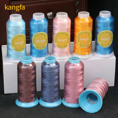 OEM/ODM 96 colori fili di ricamo in poliestere 100% multicolore variegato per ricamo a macchina