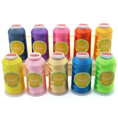 Filato di seta resistente alle alte temperature per macchine da ricamo Peso netto/cone 100G-120g